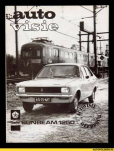 Sunbeam 1250 t/m 1600 brochure/auto folder/test reprint, Ophalen, Zo goed als nieuw, Overige merken