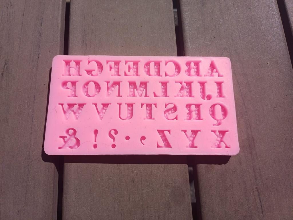 Siliconen mal Letters, Ophalen, Nieuw, Taarten of Cupcakes, Bakvorm