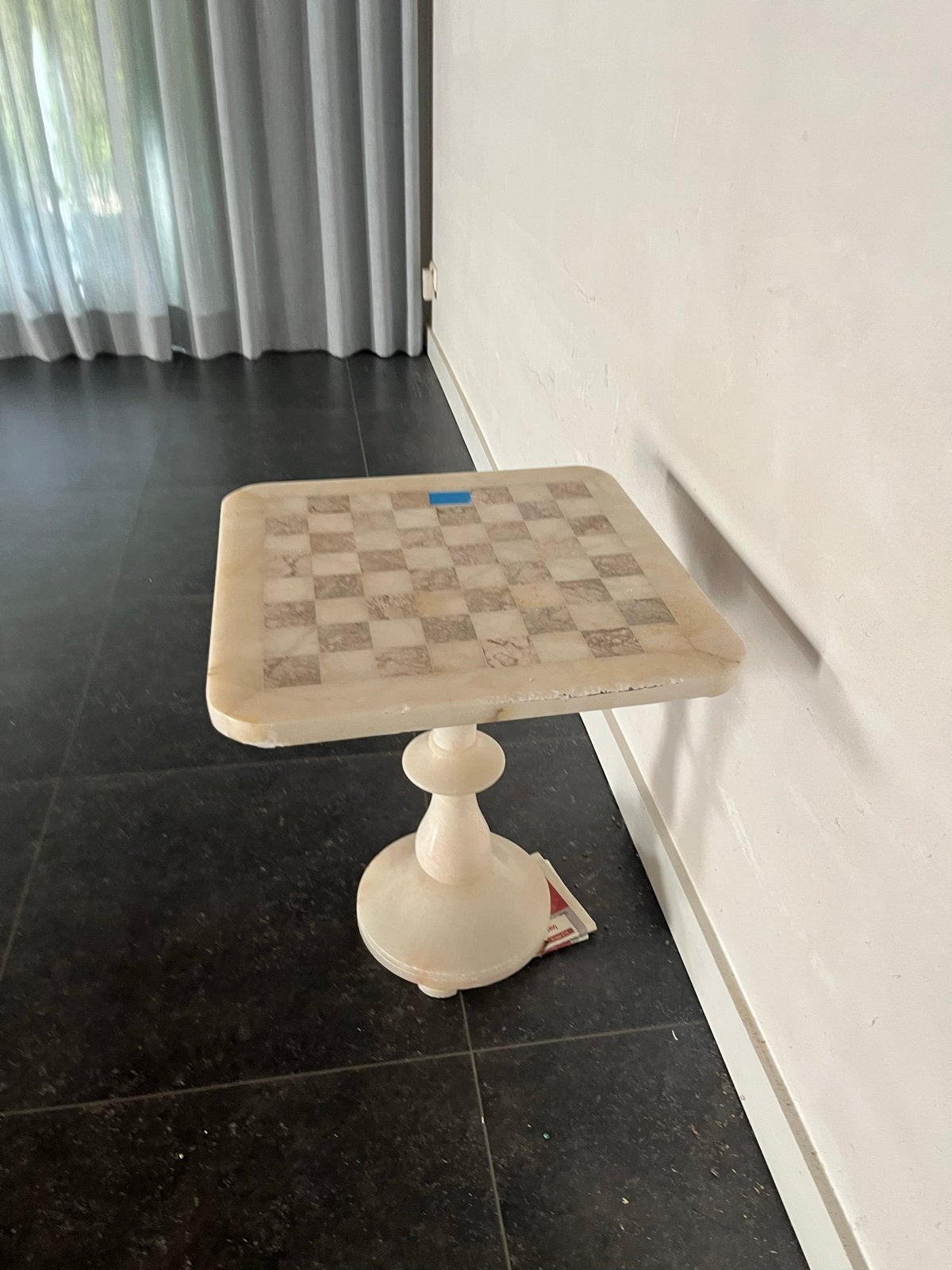 Marmeren schaaktafel - Uniek design, 45 tot 60 cm, Overige materialen, Minder dan 55 cm, Gebruikt