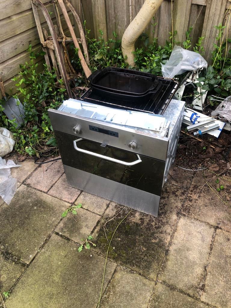 Defecte inbouw oven - voor onderdelen of reparatie, Witgoed en Apparatuur, Ovens, 45 tot 60 cm, Ophalen of Verzenden, Oven met grill