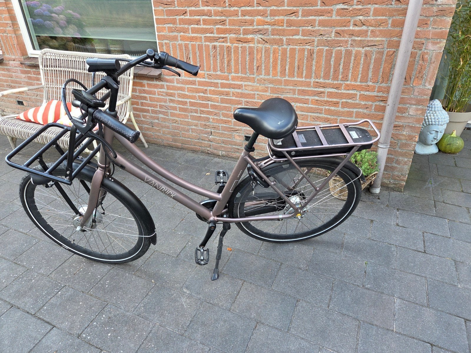 Te koop electrische dames transportfiets maat 55, Versnellingen, Trommelrem, Ophalen, Overige merken