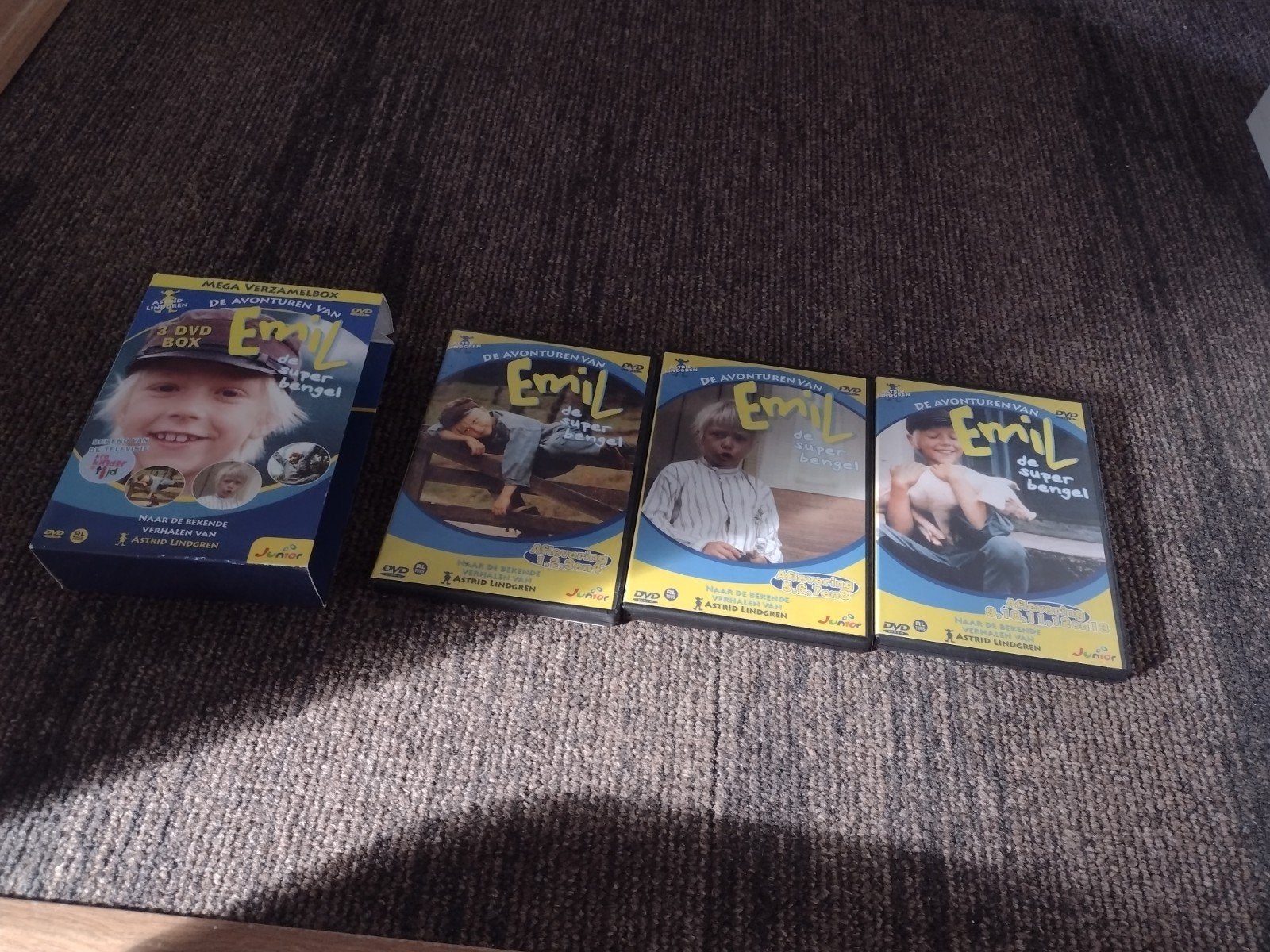 De Avonturen van Emil de Super Bengel DVD Box en losse DVD's, Ophalen, Gebruikt, Verzamelbox, Alle leeftijden