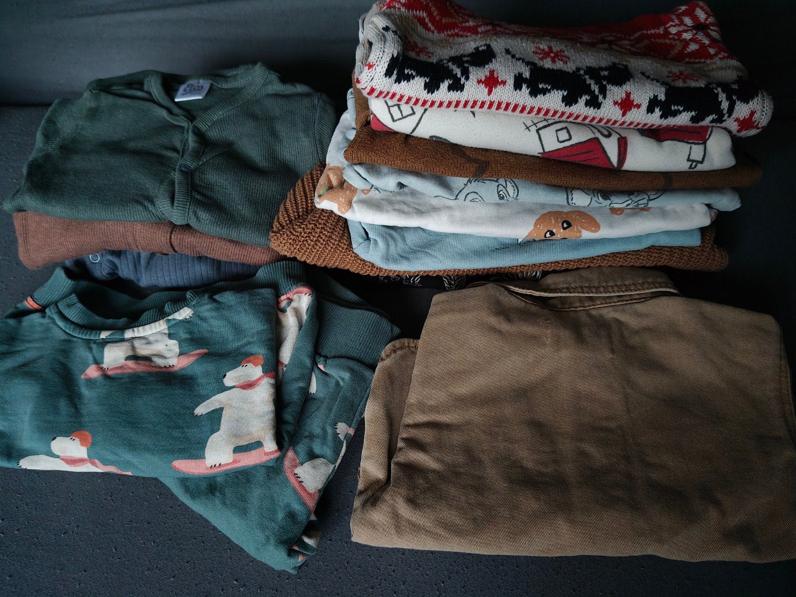 Tas vol jongens kleding najaar, maat 68/74, Ophalen, Gebruikt, Maat 68