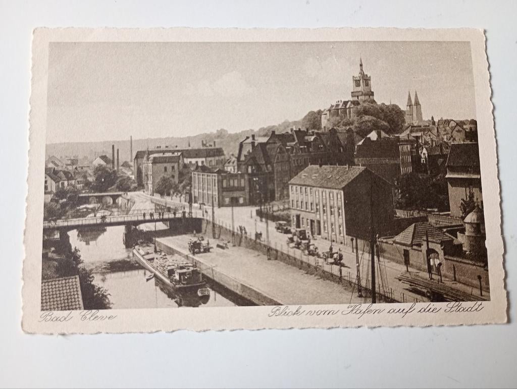 Duitsland Bad Cleve Haven met Scheepvaart, Ophalen of Verzenden, 1920 tot 1940, Gelopen, Duitsland