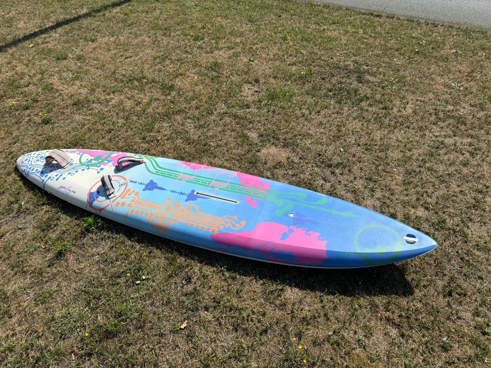 Old school windsurf set bic astro rock met tuigage, Watersport en Boten, Windsurfen, Ophalen, Zo goed als nieuw, Complete set
