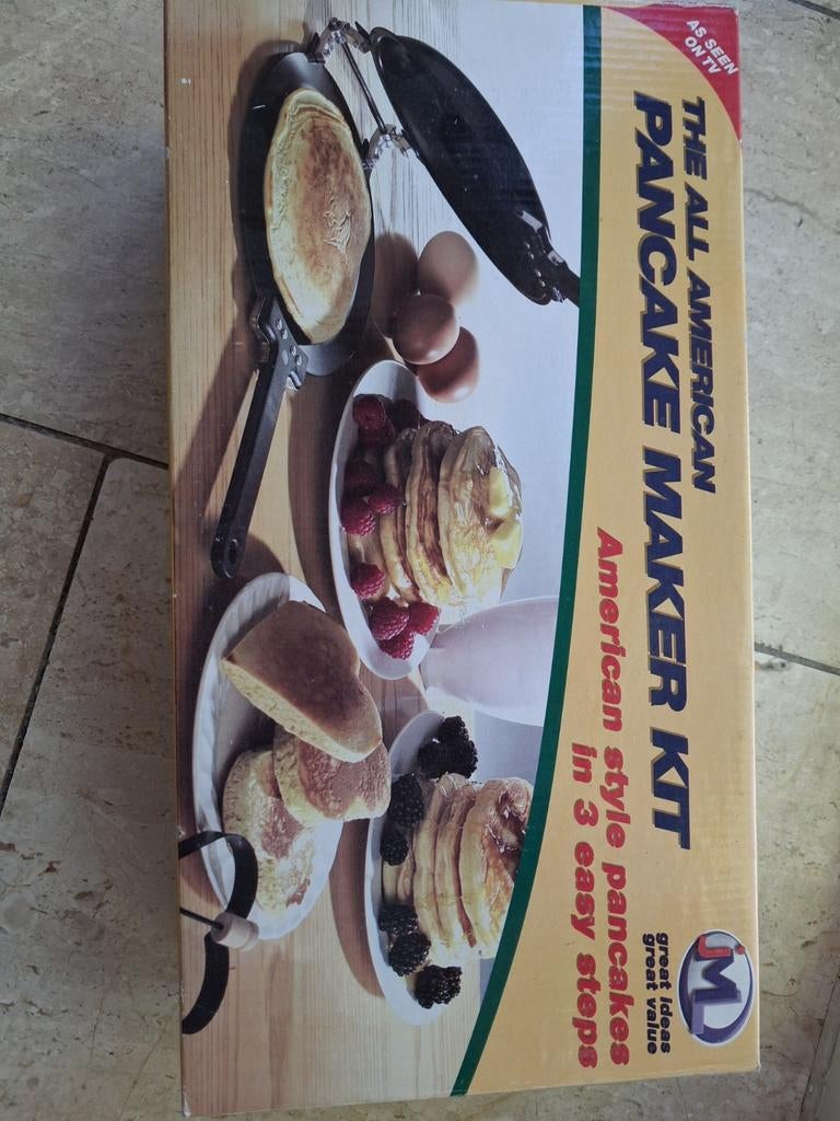The All American Pancake Maker Kit - Nieuw in doos, Ophalen, Overige typen, Nieuw, Zwart