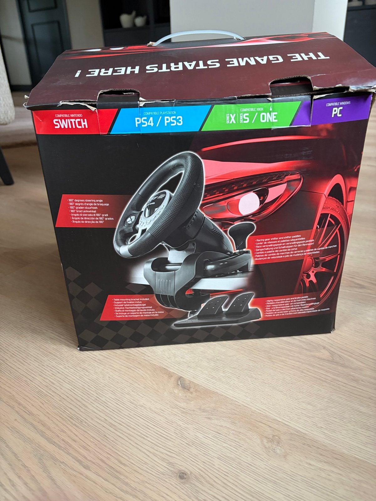 Spirit of Gamer Racestuur met Pedalen voor Multi-platform, Ophalen, Racestuur, Nintendo, Overige merken