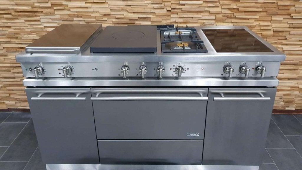 Luxe Westahl Fornuis 150cm RVS 3 ovens Tepan yaki CoupedeFeu, Niet ingevuld, 60 cm of meer, Niet ingevuld, Ophalen of Verzenden