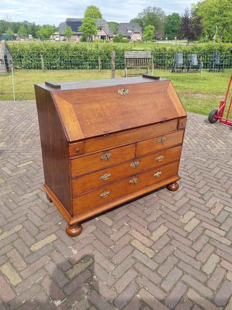 Antiek Eiken Schrijf Kabinet Anno 1720, Antiek en Kunst, Ophalen