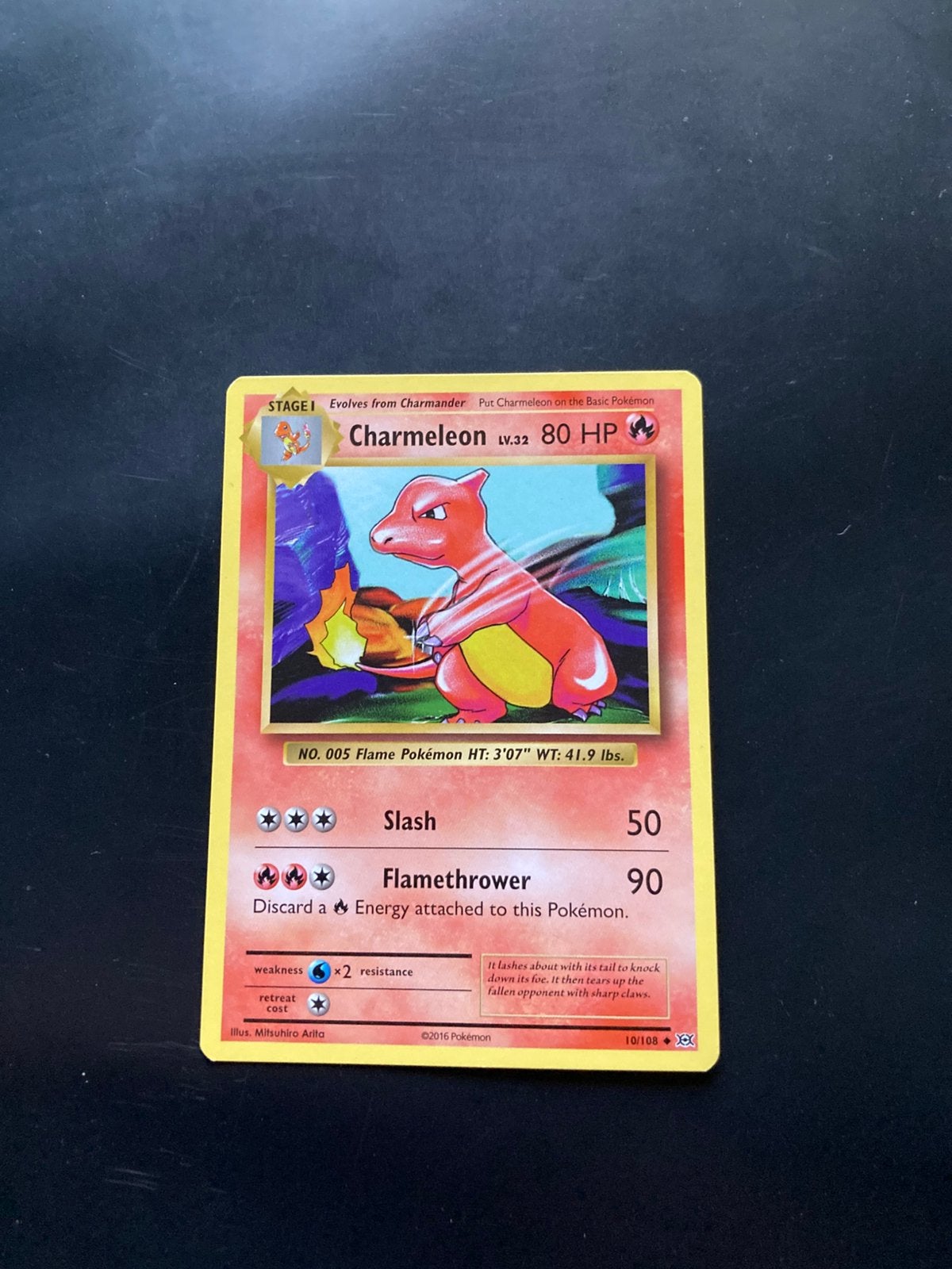 Pokemon kaart Charmeleon, Hobby en Vrije tijd, Verzamelkaartspellen | Pokémon, Ophalen of Verzenden, Zo goed als nieuw