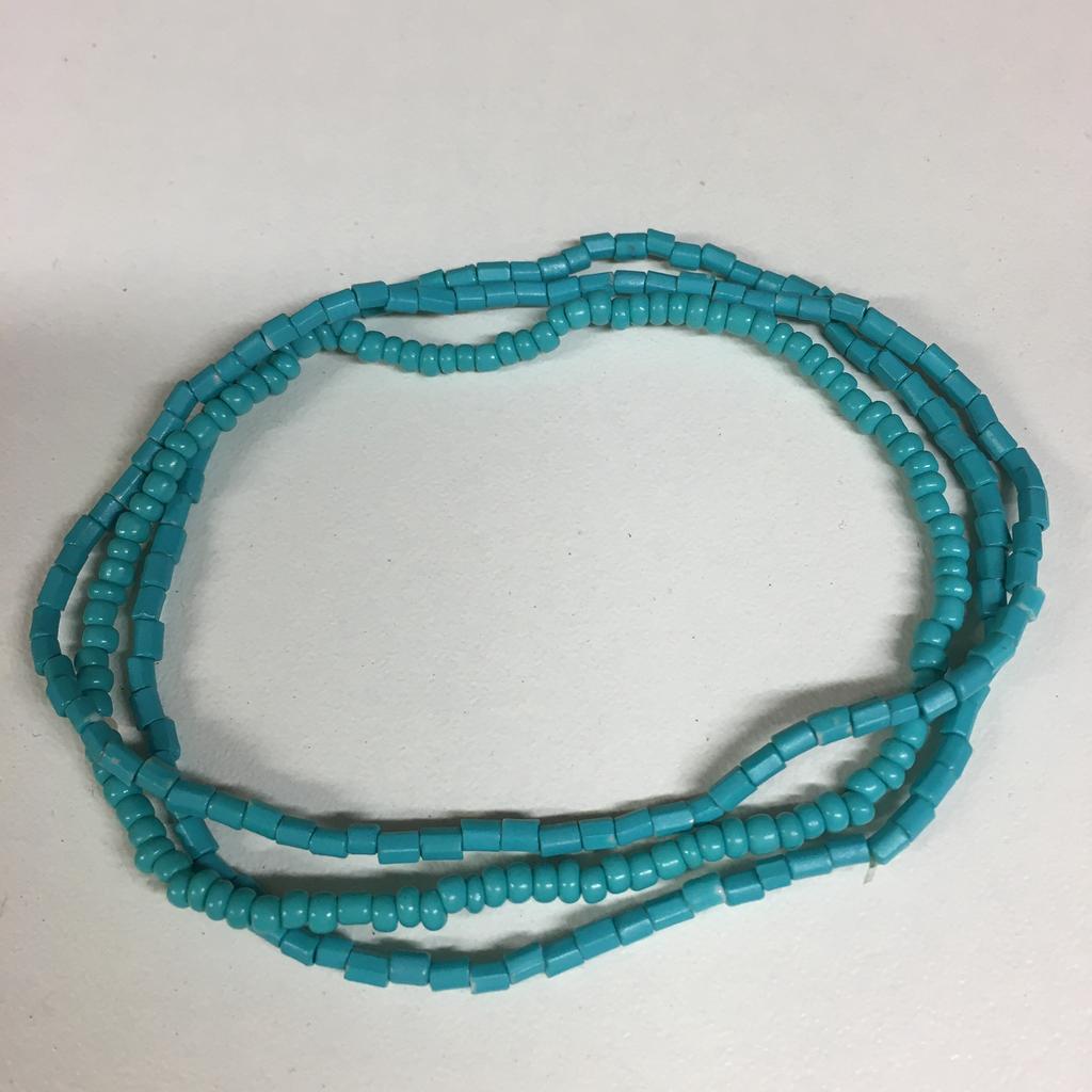 3 Zelfgemaakte Armbandjes Turquoise, Sieraden, Tassen en Uiterlijk, Armbanden, Ophalen of Verzenden, Zo goed als nieuw, Blauw