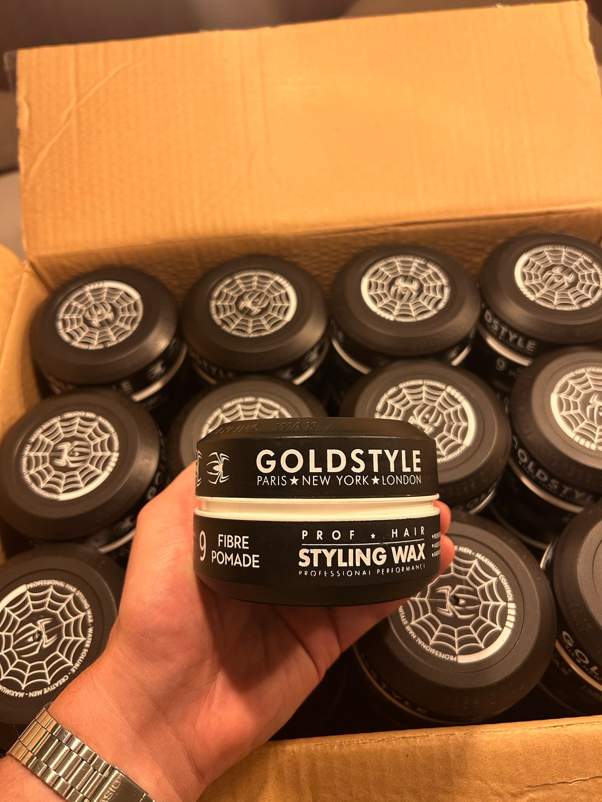 Goldstyle Fibre Pomade Styling Wax 9 - Nieuw, Ophalen of Verzenden, Nieuw, Gel, Wax, Haarlak of Mousse