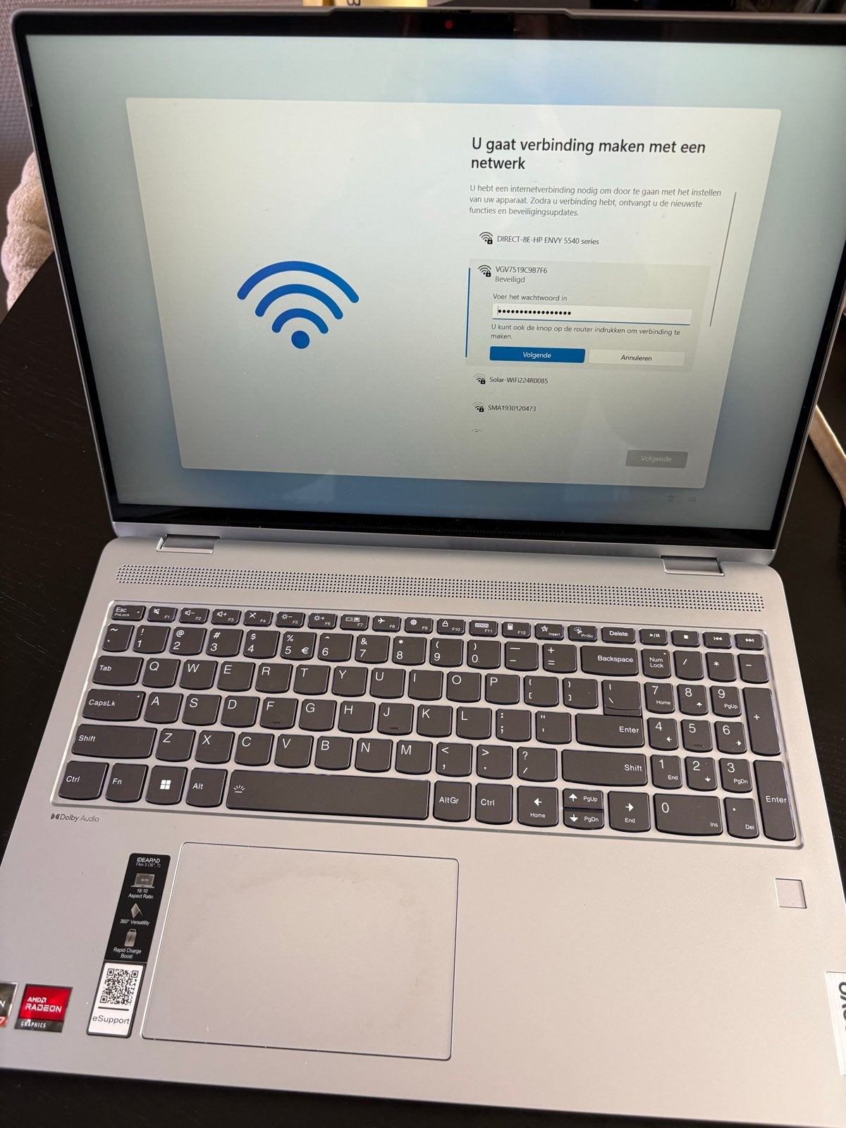 Lenovo IdeaPad Flex 5 16ALC7 - AMD Ryzen 7 - Zo goed als nie, Computers en Software, Met videokaart, Qwerty, 8 GB, Ophalen of Verzenden