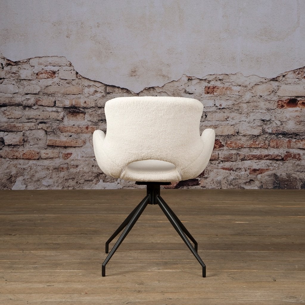 *ACTIE* Eetkamerstoel Campo Wit Taupe Bruin €169 NU €99 (10), Nieuw, Ophalen of Verzenden, Stof, Vijf, Zes of meer stoelen