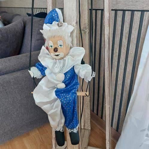 Oude clown, H52cm, Antiek en Kunst, Antiek | Speelgoed, Ophalen of Verzenden