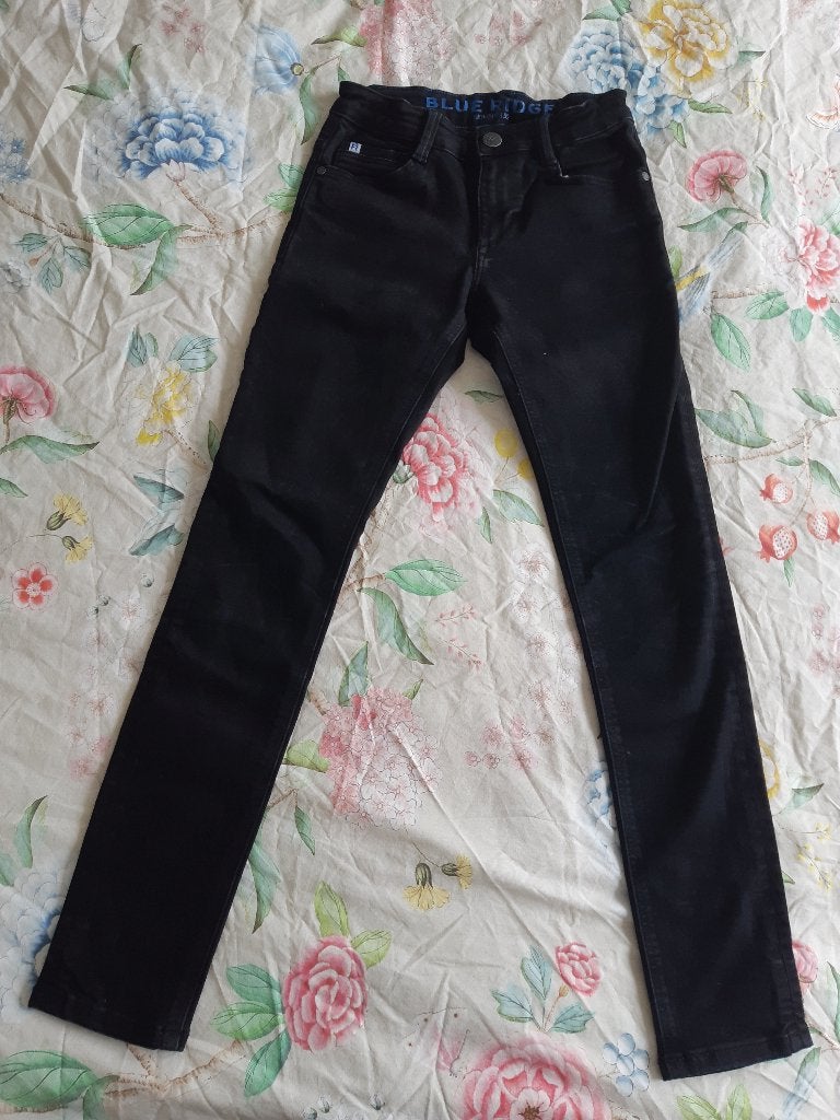 mooie zwarte spijkerbroek ~ blue ridge ~ maat 152, Broek, Ophalen of Verzenden, Zo goed als nieuw, Blue Ridge