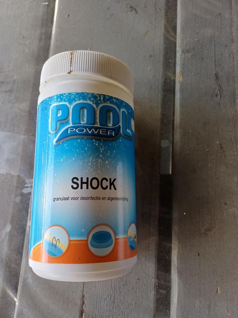 Pool Power Shock Chloor Granulaat 1kg - Zwembad Onderhoud, Ophalen of Verzenden, Nieuw, Reinigingsmiddel