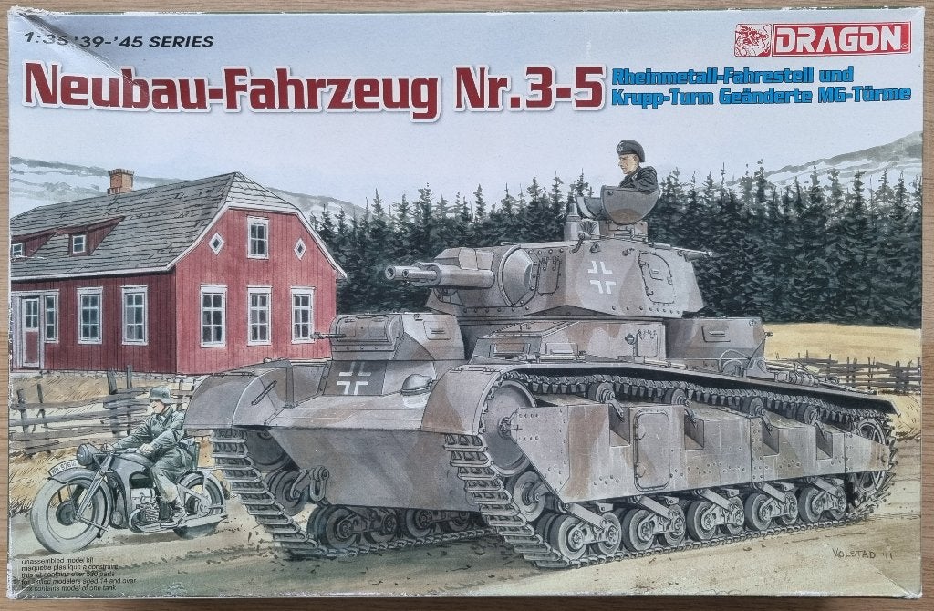 Dragon 1:35 #6690 WWII German Tank Neubau-Fahrzeug Nr.3-5, Overige merken, Tank, 1:32 tot 1:50, Ophalen of Verzenden