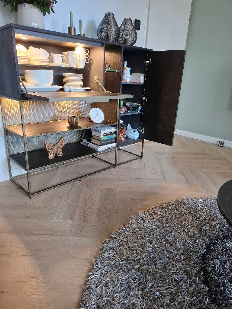 wandmeubel, Huis en Inrichting, Ophalen, Met deur(en), 100 tot 150 cm, Zo goed als nieuw