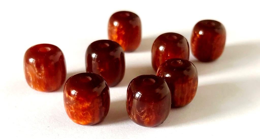 8 mooie Capsule kunststof kralen, Bakeliet?, Sieraden, Tassen en Uiterlijk, Antieke sieraden, Verzenden, Overige materialen, Overige typen
