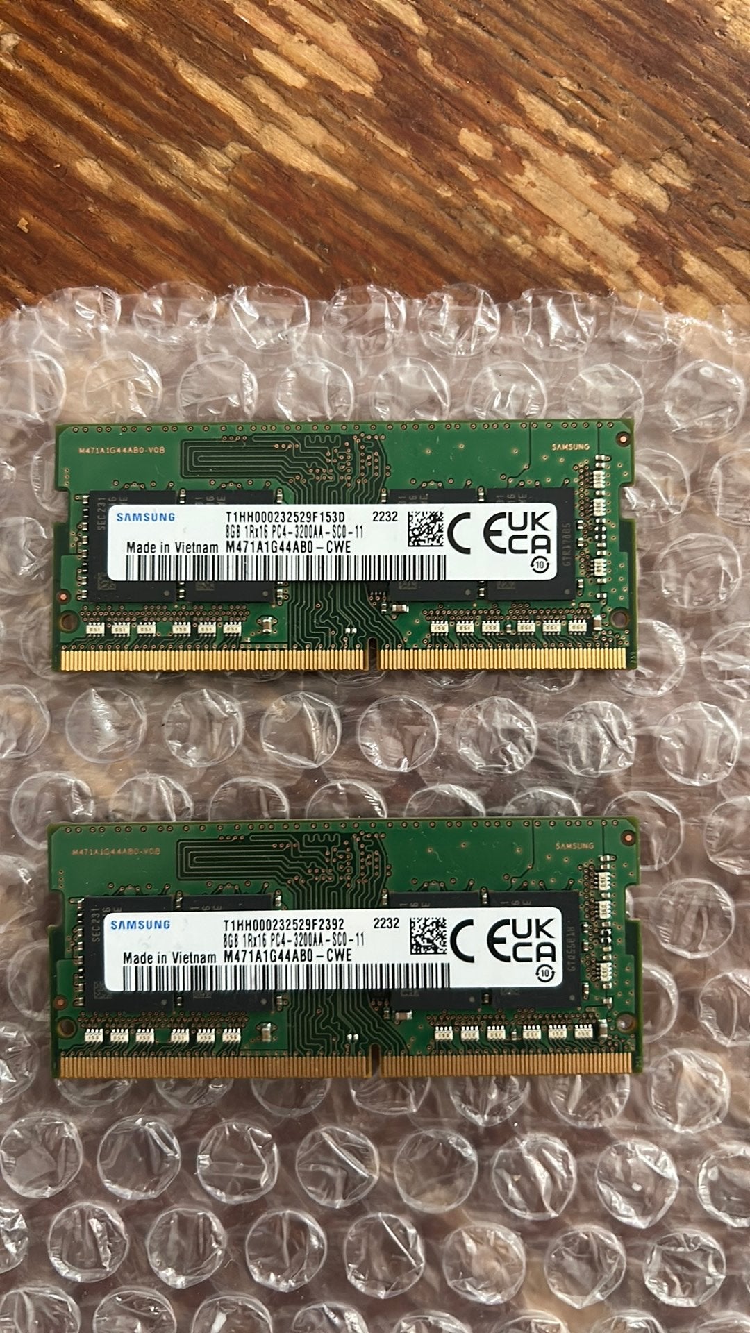 16GB Samsung DDR4-3200 laptop RAM – 2x8GB SO-DIMM, DDR4, Ophalen of Verzenden, Zo goed als nieuw, Laptop
