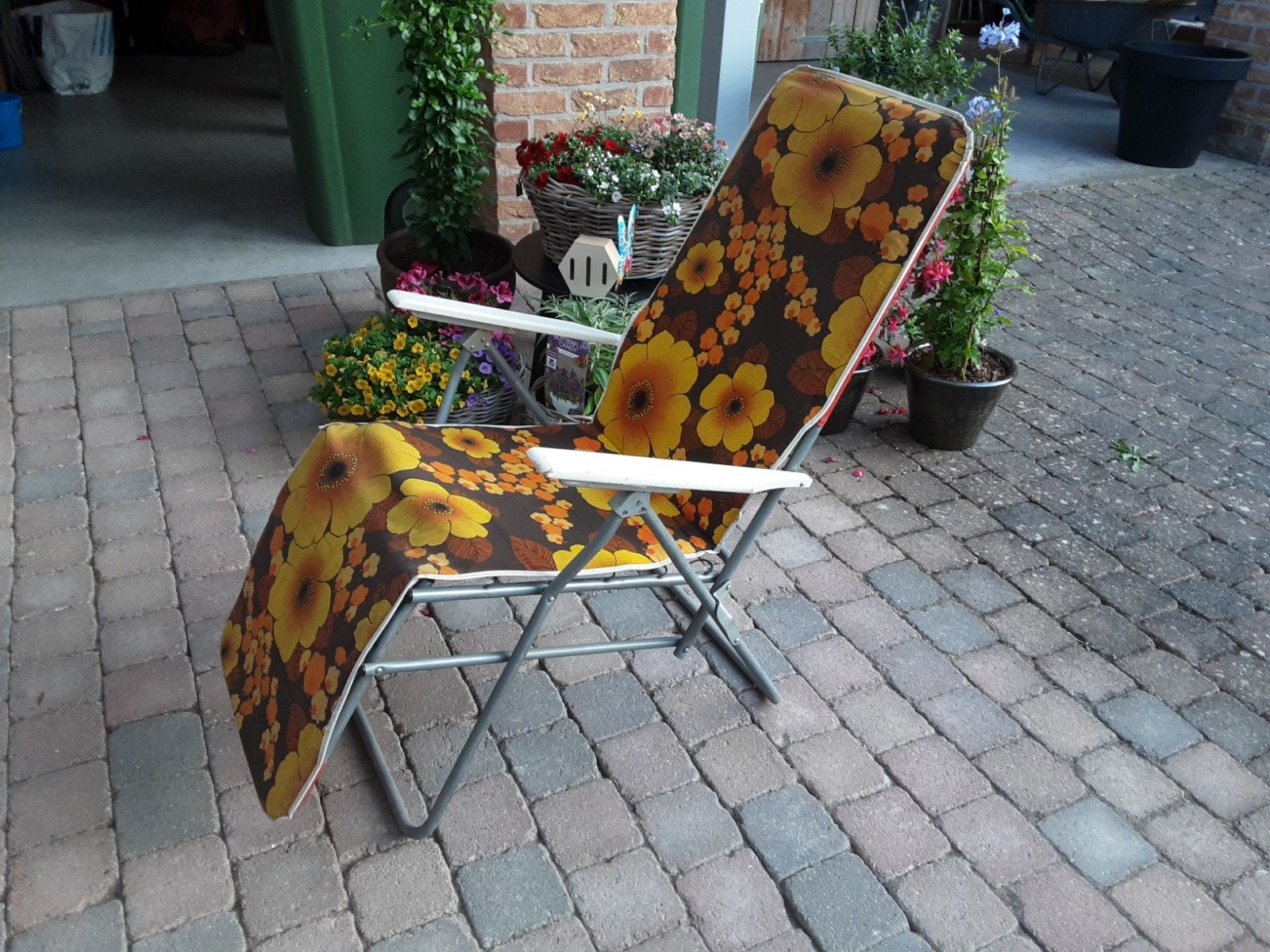 Echt Vinted tuinstoel, Tuin en Terras, Tuinstoelen, Ophalen, Gebruikt, Aluminium, Inklapbaar