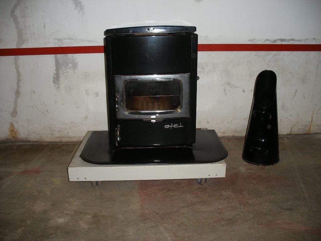 HOUT/KOLENKACHEL, Gebruikt, Overige brandstoffen, Ophalen of Verzenden, Vrijstaand