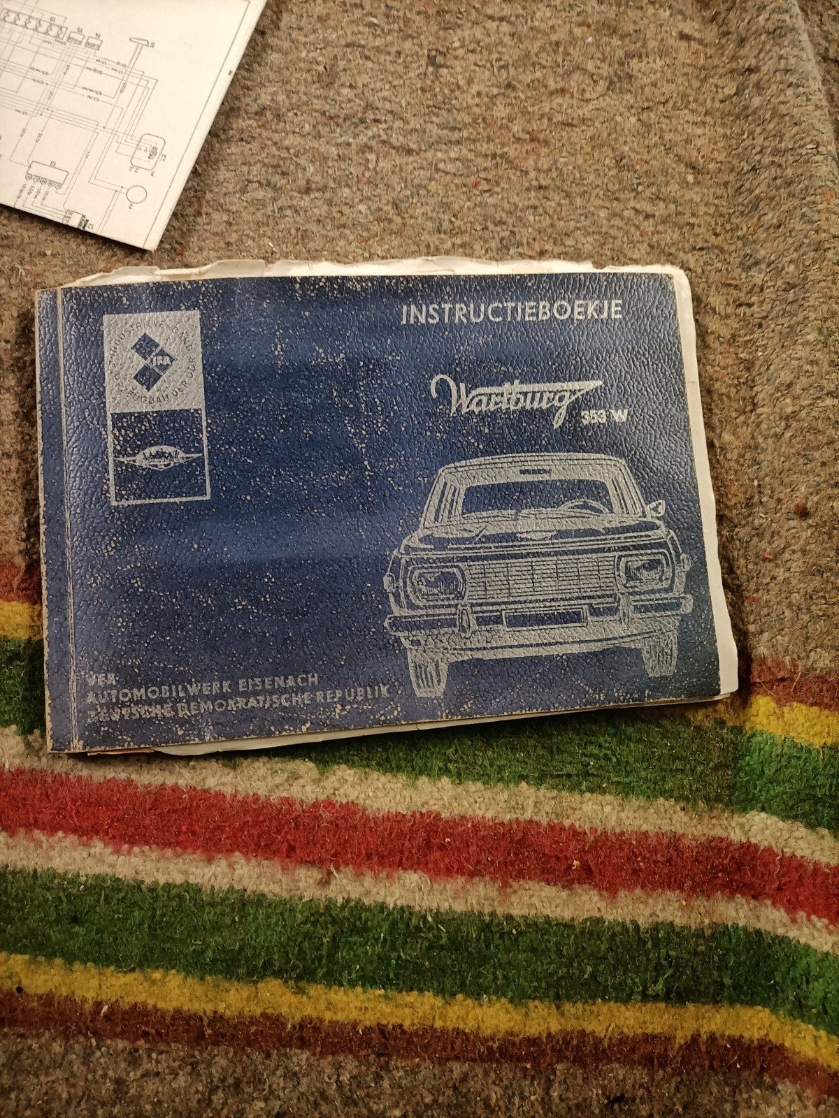 Wartburg 353 Nederlands instructieboekje, Ophalen of Verzenden