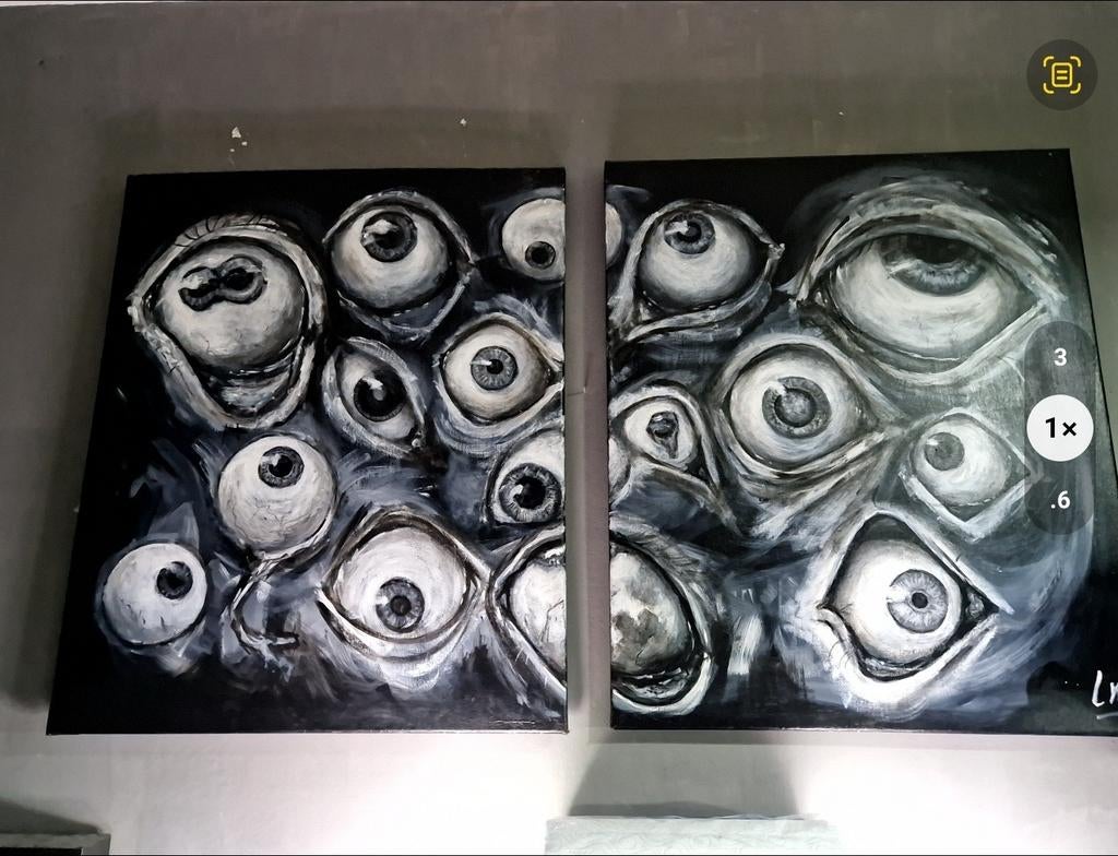 I see you acryl schilderij, Antiek en Kunst, Kunst | Schilderijen | Modern, Ophalen