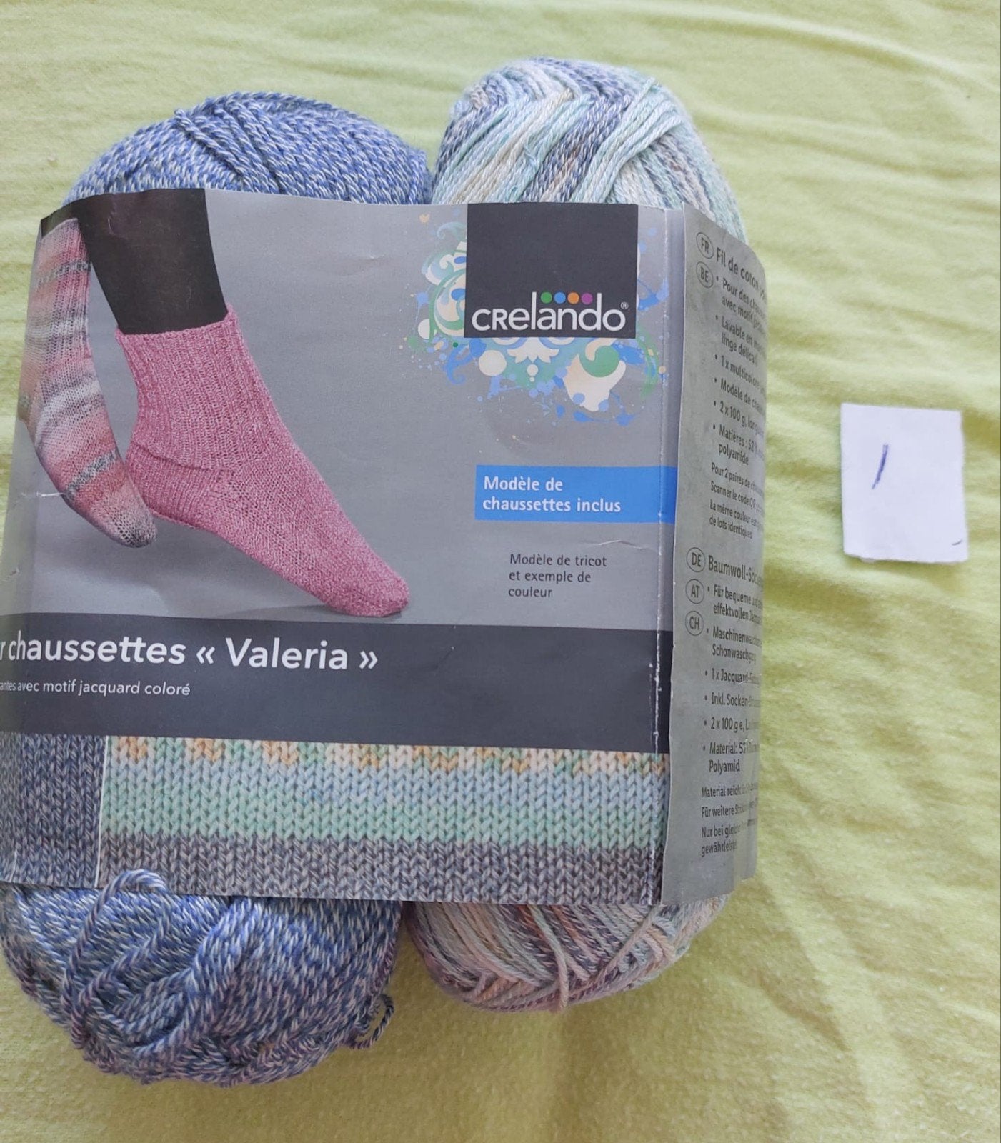 Pakket sokkenwol blauw gemêleerd, Ophalen of Verzenden, Nieuw, Haken, Wol of Garen