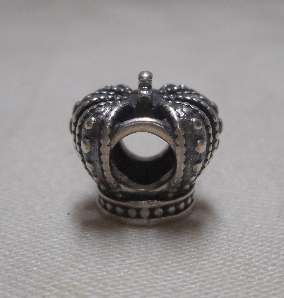 Zilveren Pandora Regal Crown Charm nr.167, Verzenden, Pandora, Zo goed als nieuw, 1 bedel