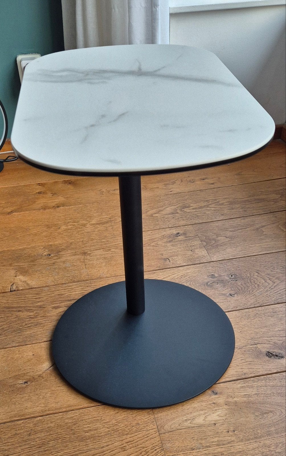Montèl Bijzettafel Oval - Keramiek & Metaal NIEUW, Minder dan 55 cm, Metaal of Aluminium, Nieuw, Hotel chique, Industrieel, Modern klassiek