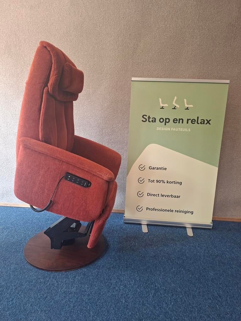 Sta op relax fauteuil Prominent S-100 extra luxe !, Minder dan 75 cm, Hoofdstraat 60 Schijndel, Ophalen of Verzenden, Zo goed als nieuw