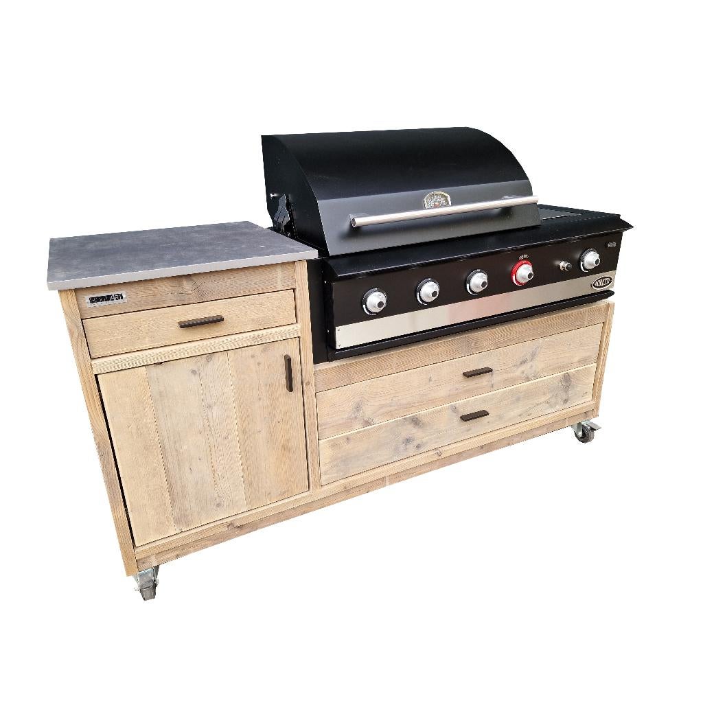 Buitenkeuken Luxe Boretti Ibrido / Ligorio Top OUTLET, Vrijstaand, Info@hout-art.nl, Nieuw, Ophalen of Verzenden