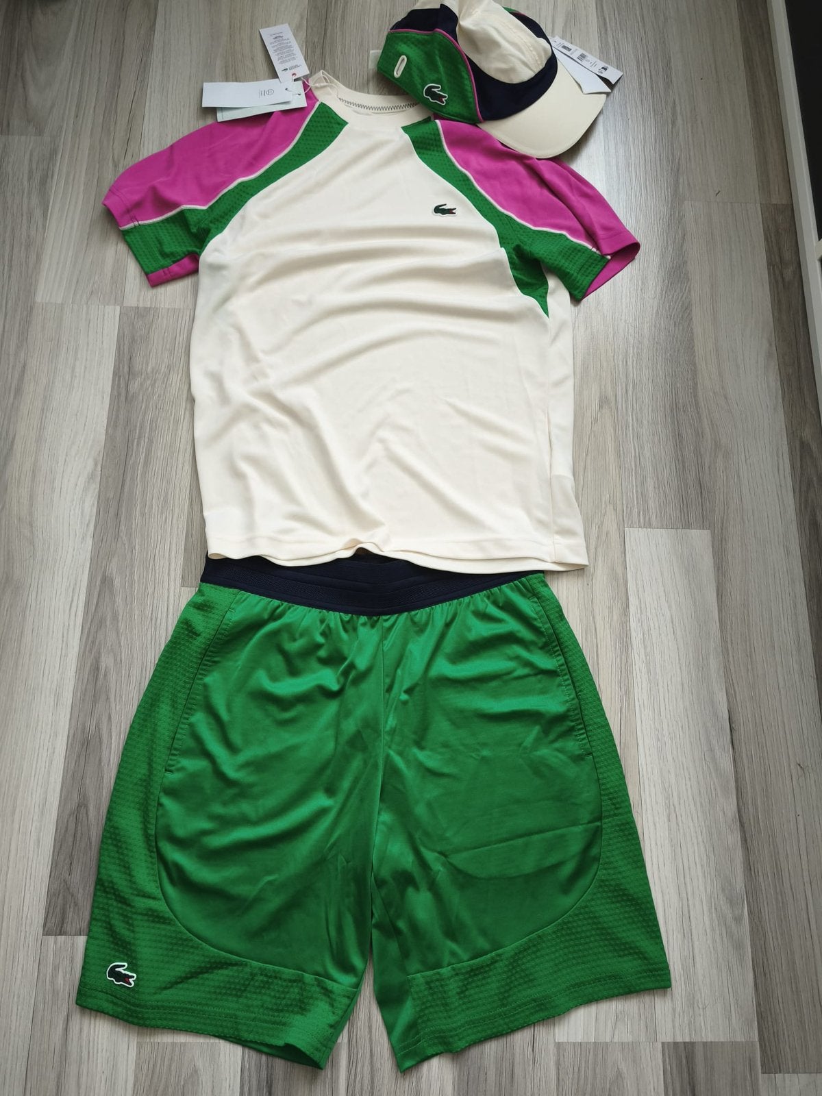 Orgineel lacoste Maat S Kleur groen,wit,roze, Ophalen, Zo goed als nieuw, Groen, Algemeen