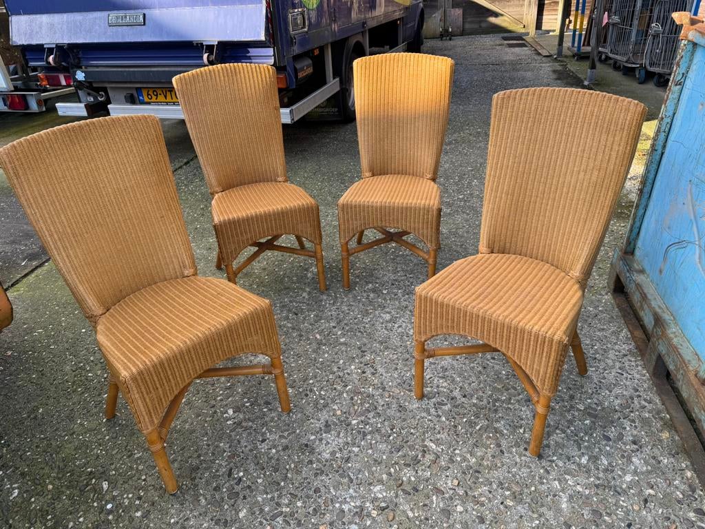 lloyd loom lusty"s 4 stuks, Ophalen, Gebruikt, ., Vier