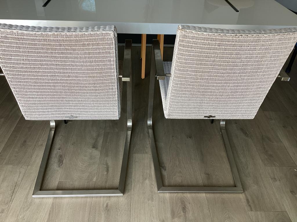 2 Vincent Sheppard stoelen voor binnen en/of buiten, Gebruikt, Twee, Ophalen of Verzenden, Metaal