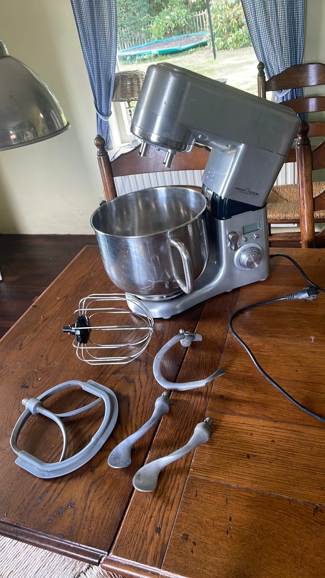 Professionele meng kneedmachine mixer, 4 liter of meer, Ophalen of Verzenden, Zo goed als nieuw, 3 snelheden of meer
