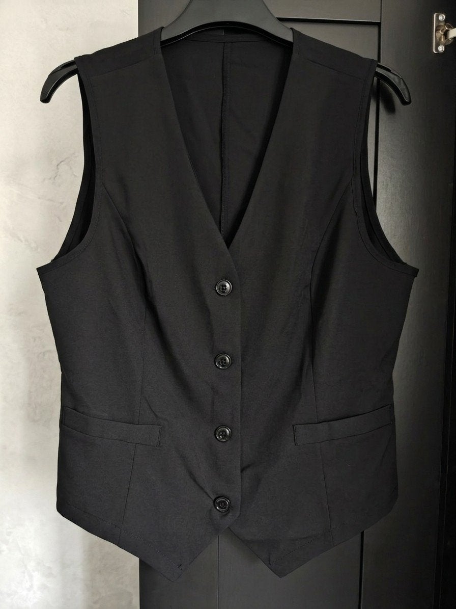 Stijlvol Zwart Gilet / topje - Maat M medium nieuw, Kleding | Dames, Onbekend, Verzenden, Nieuw