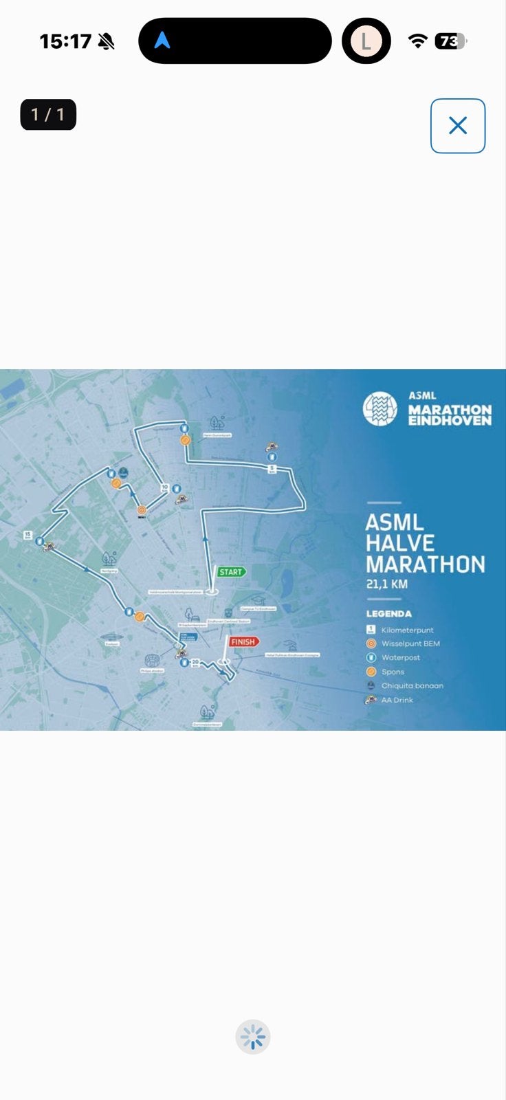 ASML halve marathon 1x, Eén persoon, Oktober