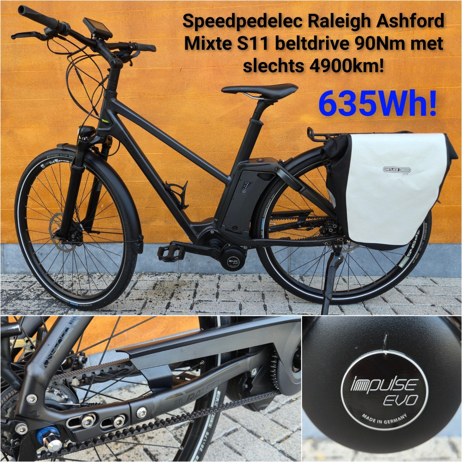 Raleigh Ashford Mixte S11 L 4900km Belt speedpedelec, Fietsen en Brommers, (Extra) lage instap, Zo goed als nieuw, 50 tot 53 cm