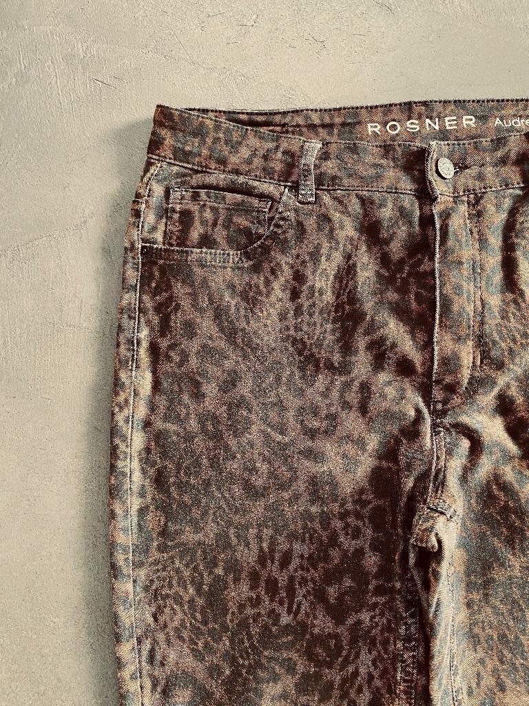 J571 Rosner maat 44=L jeans spijkerbroek Audrey broek bruin, Overige kleuren, Ophalen of Verzenden, Zo goed als nieuw, Rosner