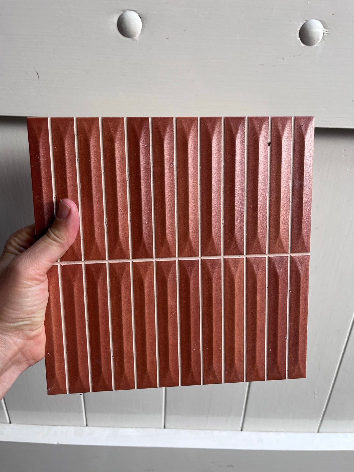 Kitkat tegels terracotta - 22/23 stuks, Ophalen, Nieuw, 20 tot 40 cm, Minder dan 5 m²