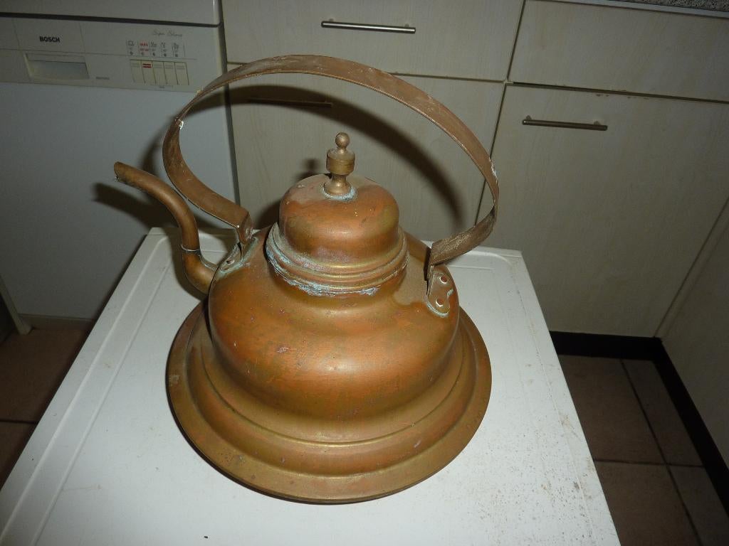 grote antieke waterketel koper, Ophalen of Verzenden, Koper