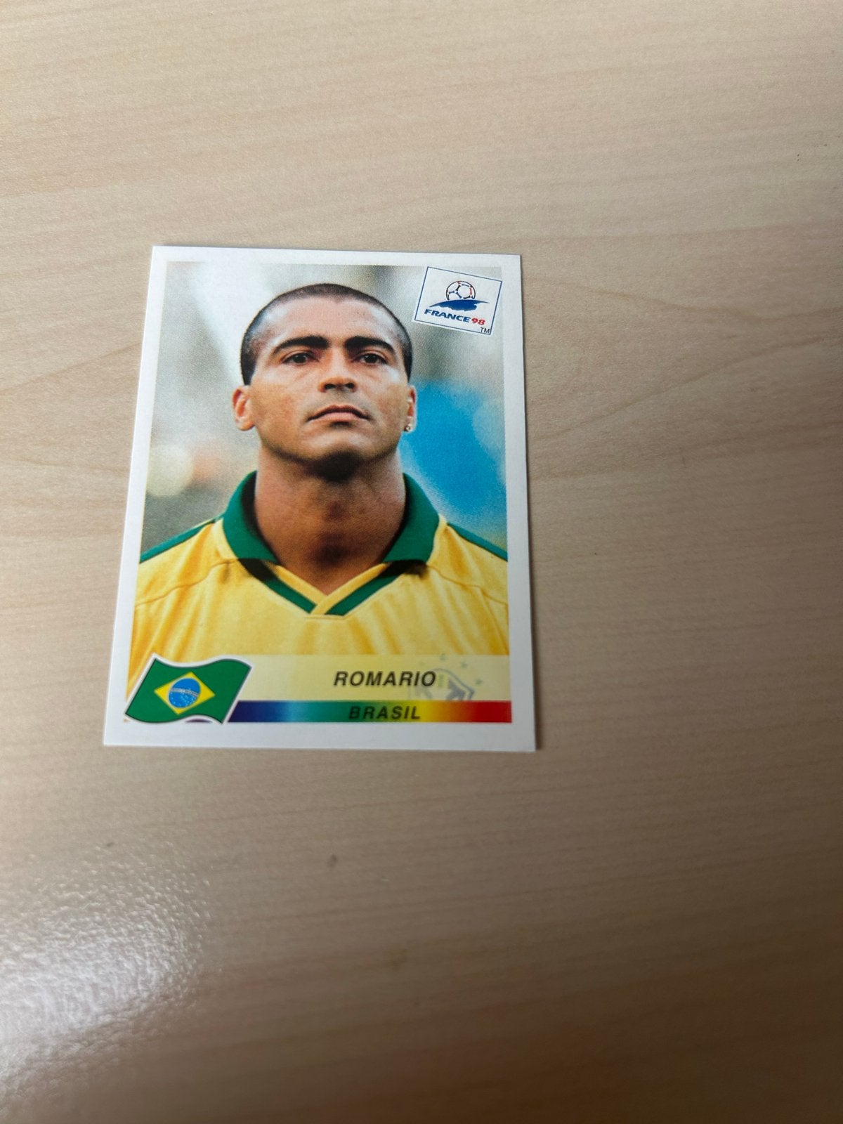 Romario Panini sticker - France 98, Ophalen of Verzenden, Zo goed als nieuw, Buitenlandse clubs, Poster, Plaatje of Sticker