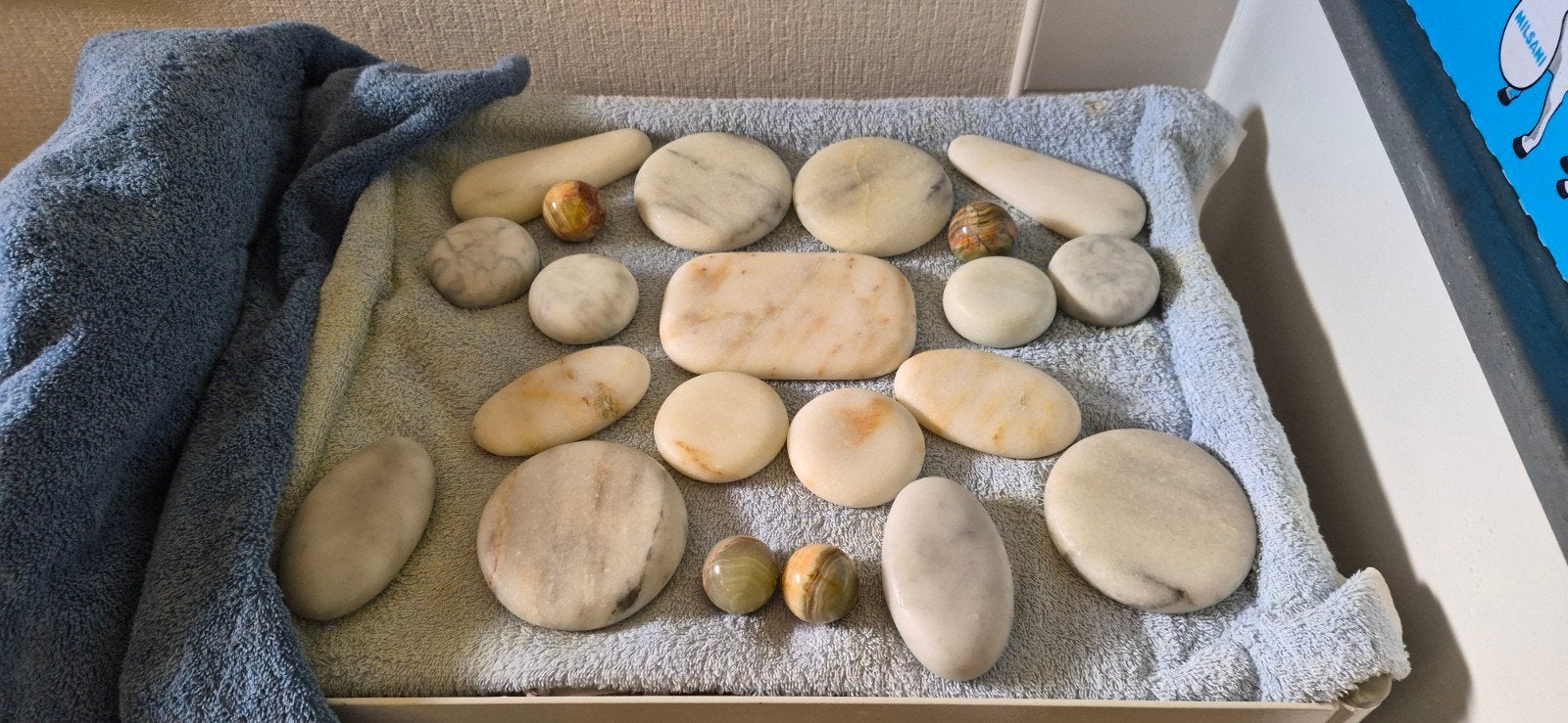 massage stenen, basalt en marmer plus digitale verwarmer, Ophalen