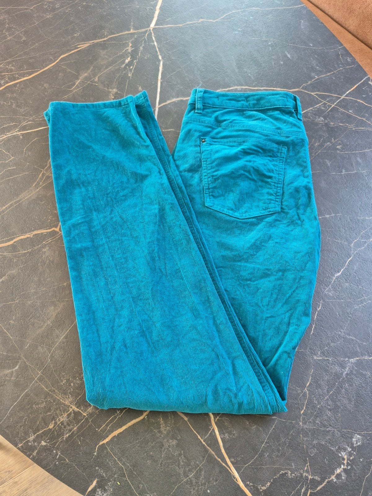 Esprit corduroy broek 32/32 slim fit petrol, Maat 38/40 (M), Overige kleuren, Ophalen of Verzenden, Zo goed als nieuw