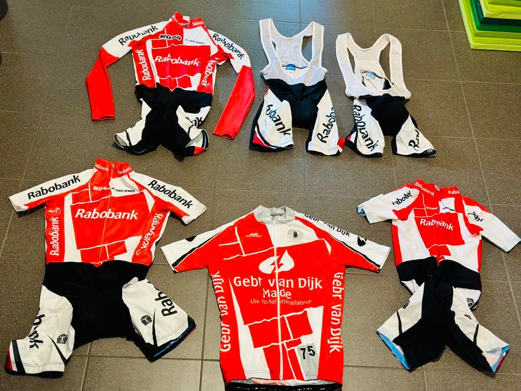 Wielrenkleding wielrenpak snelpak wielrenbroek wielrenshirt, XXS, Kinderen, Ophalen of Verzenden, Zo goed als nieuw
