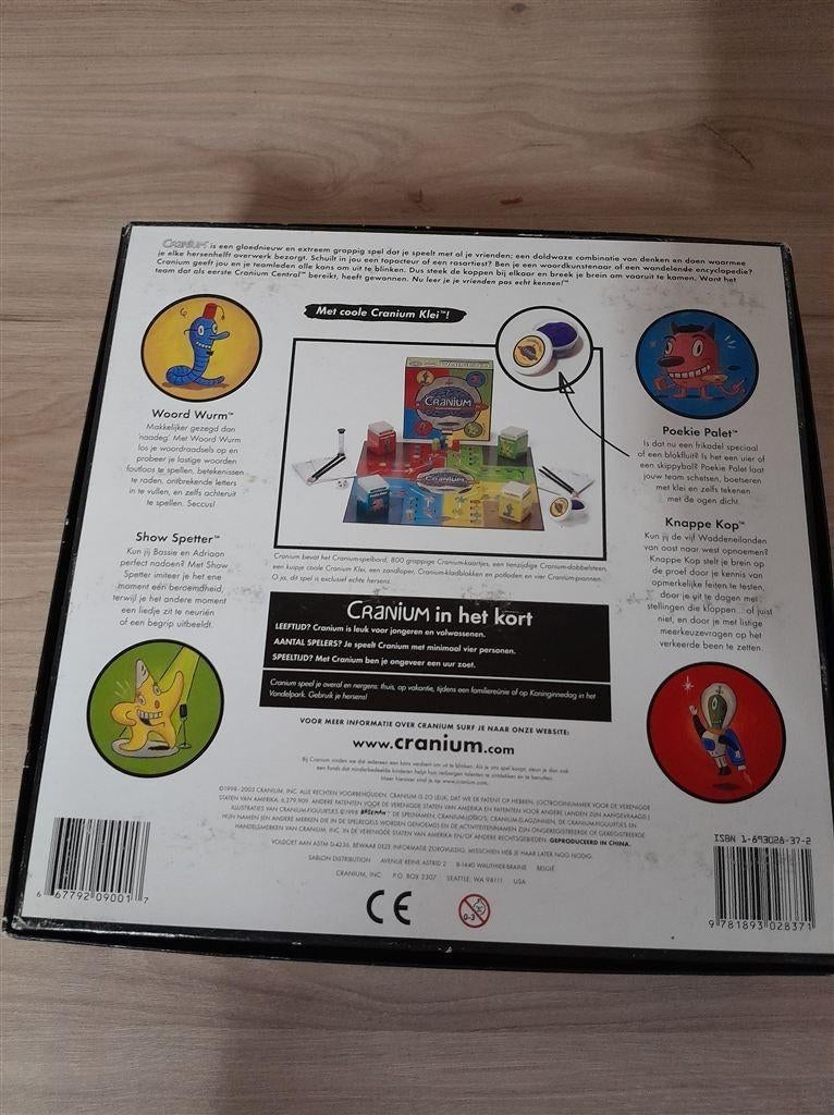 Cranium het spel voor elke hersencel - s1575, Hobby en Vrije tijd, Gezelschapsspellen | Bordspellen, Verzenden, Zo goed als nieuw