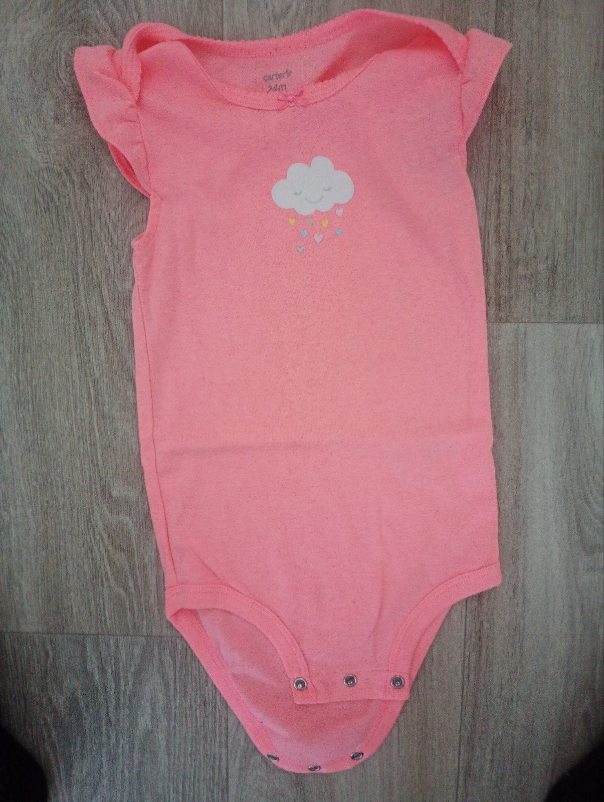 Roze romper met wolkje - Carter's 24 maanden, Ophalen of Verzenden, Zo goed als nieuw, Carter's, Meisje